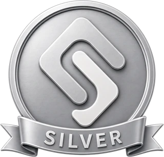 Silver tier badge